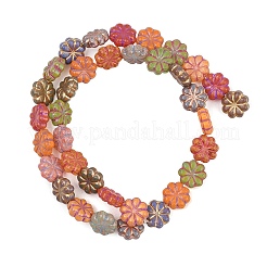 Perles en verre peintes&nbsp;X-GLAA-F133-07B