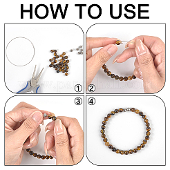 160 шт. 6 стиля из нержавеющей стали 304 с полусверленными бусинами&nbsp;FIND-PH0027-37