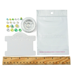 Наборы для изготовления браслетов из круглых акриловых и пластиковых бусин своими руками&nbsp;DIY-FS0006-49