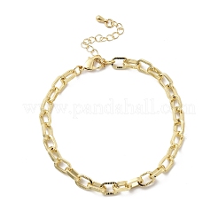 Латунные цепочки браслет для женщин&nbsp;BJEW-A065-05G