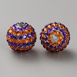 Perline di strass in resina a tema Halloween&nbsp;RB-WH0003-08D