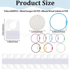10 porte-clés en fil de fer bicolore&nbsp;FIND-CP0003-82