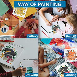 1 шт. трафареты для рисования домашних животных DIY-MA0004-61B-06