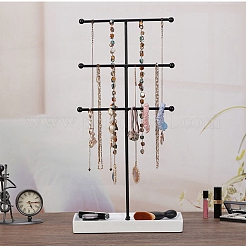 3-ярусные железные т-образные стойки для ювелирных изделий&nbsp;LS-ODIS-C008-02EB