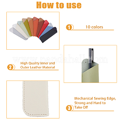10 шт. 10-х цветные подставки для перьевых ручек из искусственной кожи&nbsp;FIND-FH0006-38
