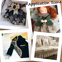 5 ярд полиэстеровой кружевной ленты для вышивки&nbsp;OCOR-CY0001-23B