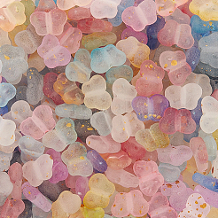 400 шт. 10-цветные градиентные прозрачные акриловые бусины&nbsp;OACR-PA0001-36