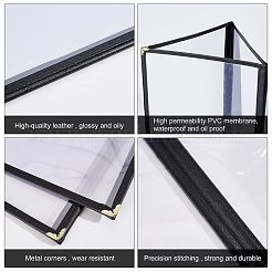 Держатели для меню из пвх&nbsp;AJEW-WH0300-01E