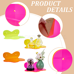 Transparentes wandmontiertes Lagerregal aus Acryl&nbsp;HJEW-WH0036-161