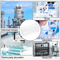 Support de tubes à essai de laboratoire en verre à 10 trou&nbsp;AJEW-WH0348-476B