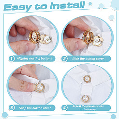 8 шт. плоские круглые запонки из сплава смолы&nbsp;FIND-ME0003-14