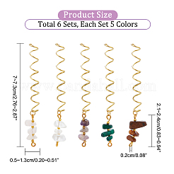 6 набор из 5 стилей: натуральный тигровый глаз&nbsp;FIND-NB0002-61