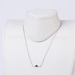 Colliers avec pendentif en perles de lave naturelles&nbsp;NJEW-JN01653-01