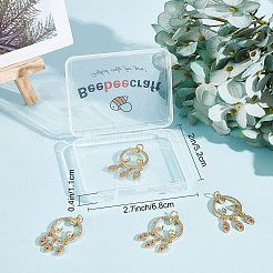 Покрытие стойки латунь микропаве прозрачные подвески из кубического циркония&nbsp;ZIRC-BBC0001-23