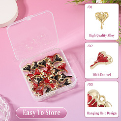 Colgantes de esmalte de aleación 20pcs&nbsp;ENAM-TA0003-62B