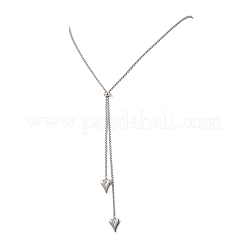 Регулируемый кулон в виде сердца из сплава&nbsp;NJEW-JN05902-02