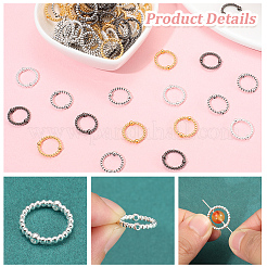 100шт. 4-цветная литая рамка для бусин&nbsp;FIND-SC0017-82