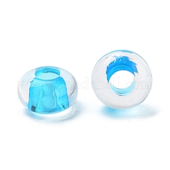 Прозрачного акрилового Европейский бисером&nbsp;TACR-P009-C01-10