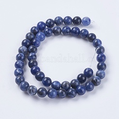 Природный содалит бисер нитей&nbsp;G-G448-8mm-25