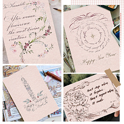 Tarjeta de felicitación de papel ecológica&nbsp;DIY-WH20002-619A-17