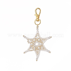 Подвеска из бисера с семенами ручной работы&nbsp;HJEW-MZ00005-02