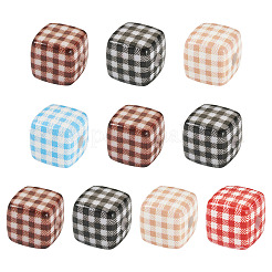 10шт непрозрачные акриловые бусины с принтом&nbsp;MACR-TA0002-43