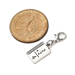 Подвесные украшения из сплава книг&nbsp;HJEW-JM04067