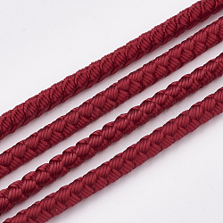 Cordes en fibre acrylique, firebrick, 3mm, environ 6.56 yards (6 m)/rouleau
