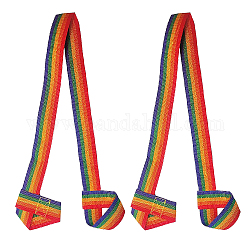 Gorgecraft 2 pz cinturino in nylon per tappetino da yoga, imbracatura porta tappetino regolabile per il trasporto, colorato, 1200x35x1mm, 2 pc