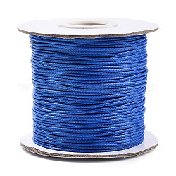 Koreanisch Gewachst Polyester-Schnur Wachsschnur Gewachste Kordel, königsblau, 1 mm, ca. 85 Yards / Rolle