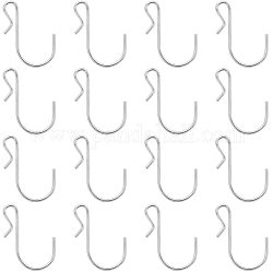 N Perlen 100 Packung S-Haken, Metall Stahl Clip Typ Aufhängehaken Eisen S-Haken Kleiderbügel s geformte Haken zum Aufhängen