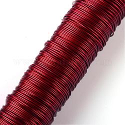 Round Iron Wire, Red, 24 Gauge, 0.5mm, about 164.04 Feet(50m)/roll, 10 rolls/set