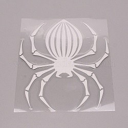 Etiqueta engomada impermeable del animal doméstico de la araña, calcomanías de ventana, para la decoración de la pared del hogar del coche, whitesmoke, 14x12x0.02 cm