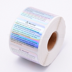 Autocollants d'étiquette d'étiquette de papier kraft auto-adhésifs de PVC, couleur d'argent, 35x45mm