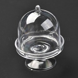 Transparente Plastiktüte für Süßigkeiten, mit Kappe, für Hochzeitssüßigkeiten/Kuchendisplay, Transparent, 5.8x7.7 cm, Innendurchmesser: 5 cm