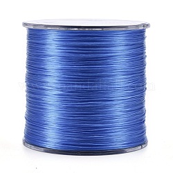 Filo di cristallo elastico piatto, filo per perline elastico, per realizzare bracciali elastici, blu fiordaliso, 0.5mm, circa 328.08 iarde (300 m)/rotolo