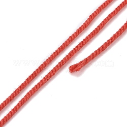 Хлопок шнур, плетеная веревка, с бумажной катушкой, для настенного крепления, ремесла, Подарочная упаковка, огнеупорный кирпич, 1.2 мм, около 27.34 ярда (25 м) / рулон
