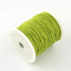 Hilo de nylon, verde amarillo, 1mm, alrededor de 153.1 yarda (140 m) / rollo