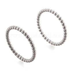 Anillos de enlace de 304 acero inoxidable, accesorios colgantes, Forma de anillo, color acero inoxidable, 20x2mm, diámetro interior: 16 mm