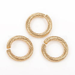 304 anello di salto in acciaio inossidabile, anelli di salto aperti, oro, 12x2mm, diametro interno: 8mm, 12 gauge