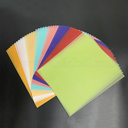 Натуральная калька полупрозрачная пергаментная бумага, разноцветные, 279x216 мм, 10 цветов, 40 лист / сумка