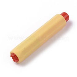 Gesso cartella di plastica, strumenti di scrittura di lavagna per ufficio, giallo, 95x17~19mm, diametro interno: 8mm