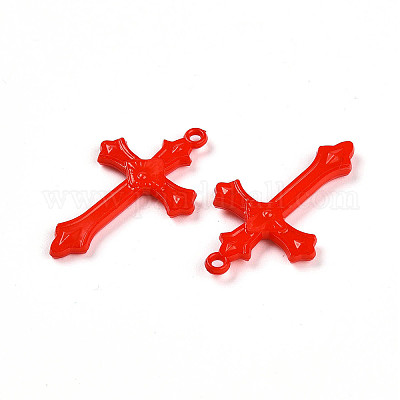 Непрозрачные акриловые подвески&nbsp;SACR-WH0017-01G-1