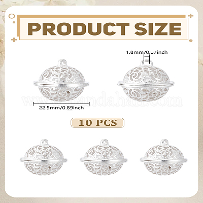 10 шт. полые подвески из сплава&nbsp;FIND-LP0009-85-1