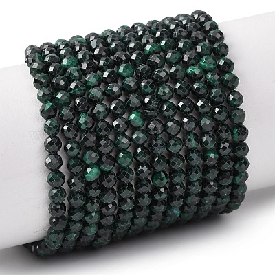 Природного малахита бисер нитей&nbsp;G-D306-A02-4MM-A01-1