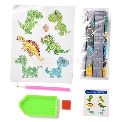 DIY Dinosaur Kit, Dinosaur Diamond Painting Kit