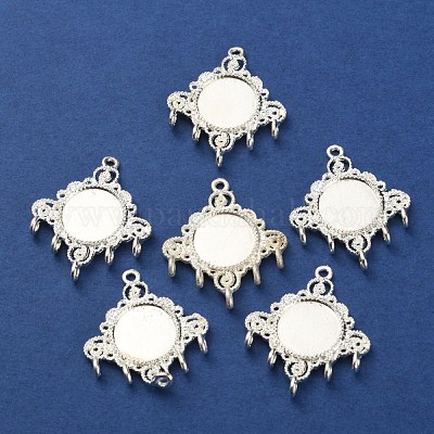 Соединительные звенья из сплава кабошон FIND-WH0111-41S-1