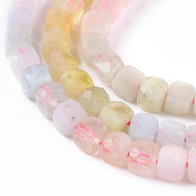 Природные морганит нитей бисера&nbsp;G-L537-009A-1