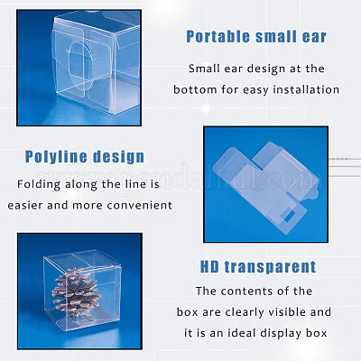 透明なプラスチックポリ塩化ビニール箱のギフト包装 防水折りたたみ