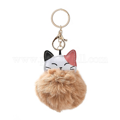 Süßer Katzen-Schlüsselanhänger aus Plüsch für Taschen und Geldbörsen&nbsp;ST5864224-1